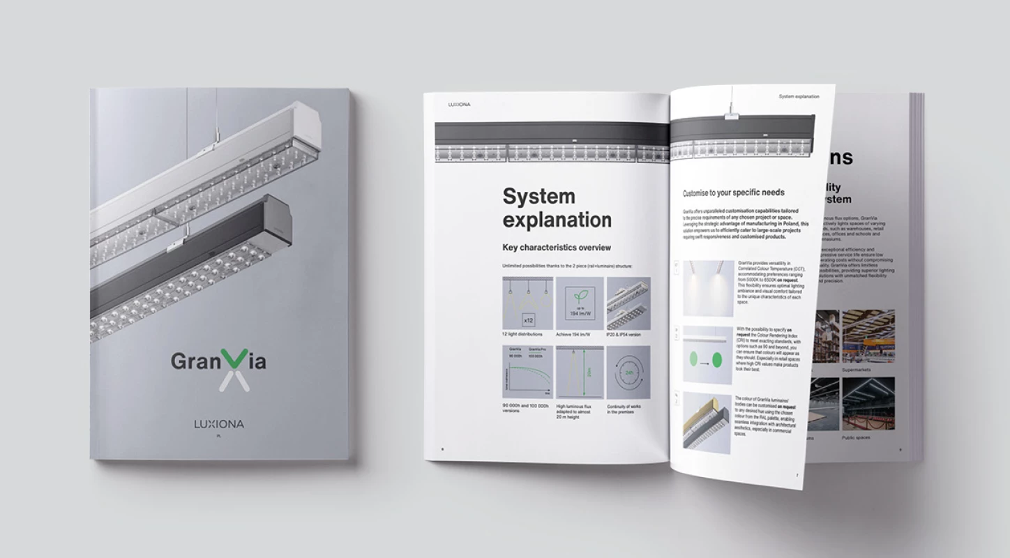 Introducing the GranVia lighting system: Explore its full potential in the New GranVia Brochure