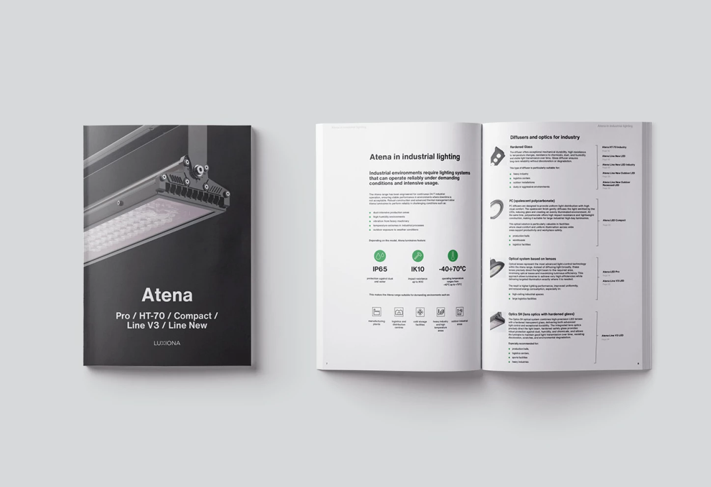 Discover the Atena industrial lighting range in a new Atena Brochure